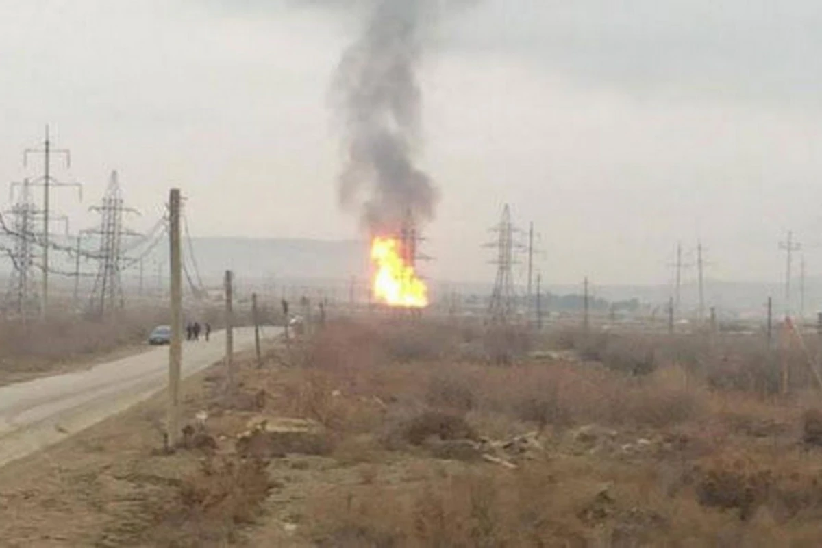 В Товузе взорвалась газопроводная труба, есть раненые