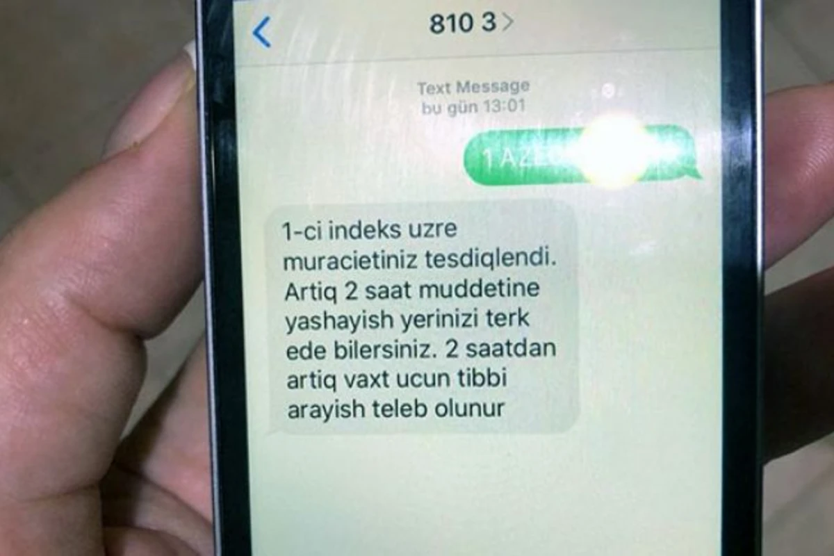 SMS icazə ilə bağlı VACİB AÇIQLAMA