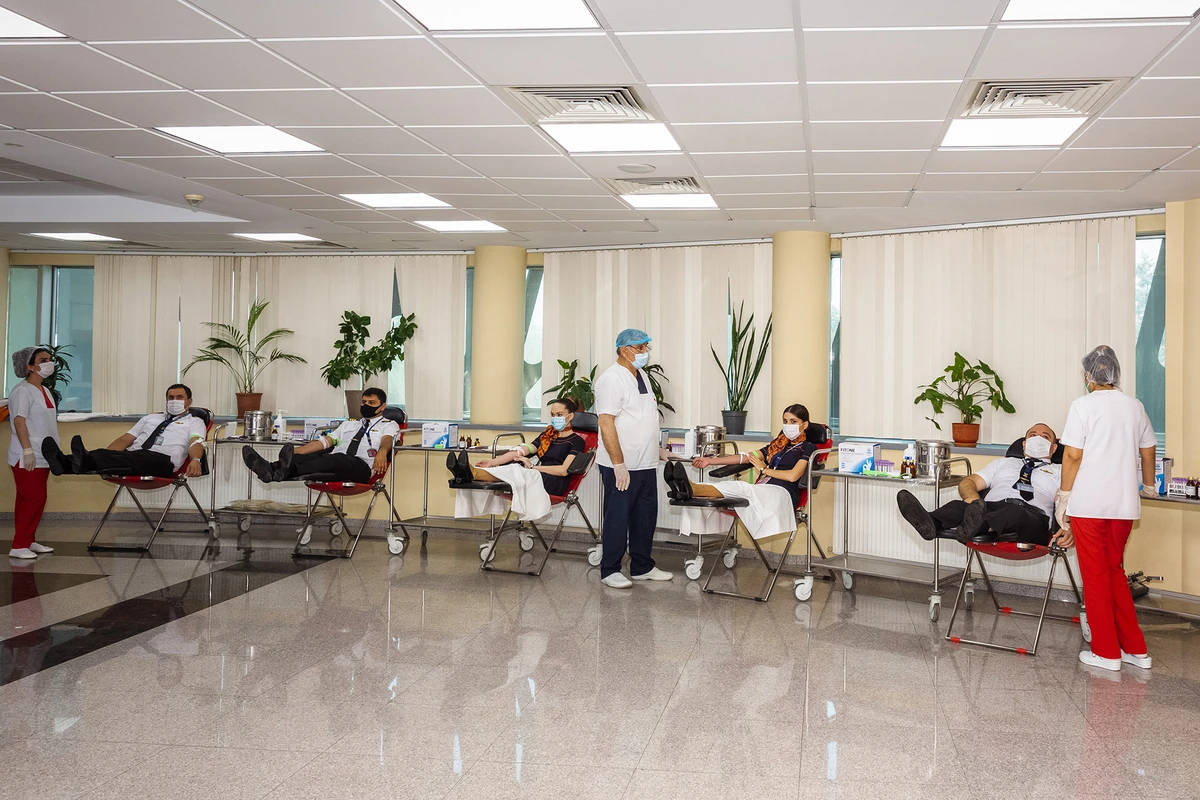 Авиаторы Азербайджана вновь принимают участие в акции по сдаче донорской крови - ФОТО