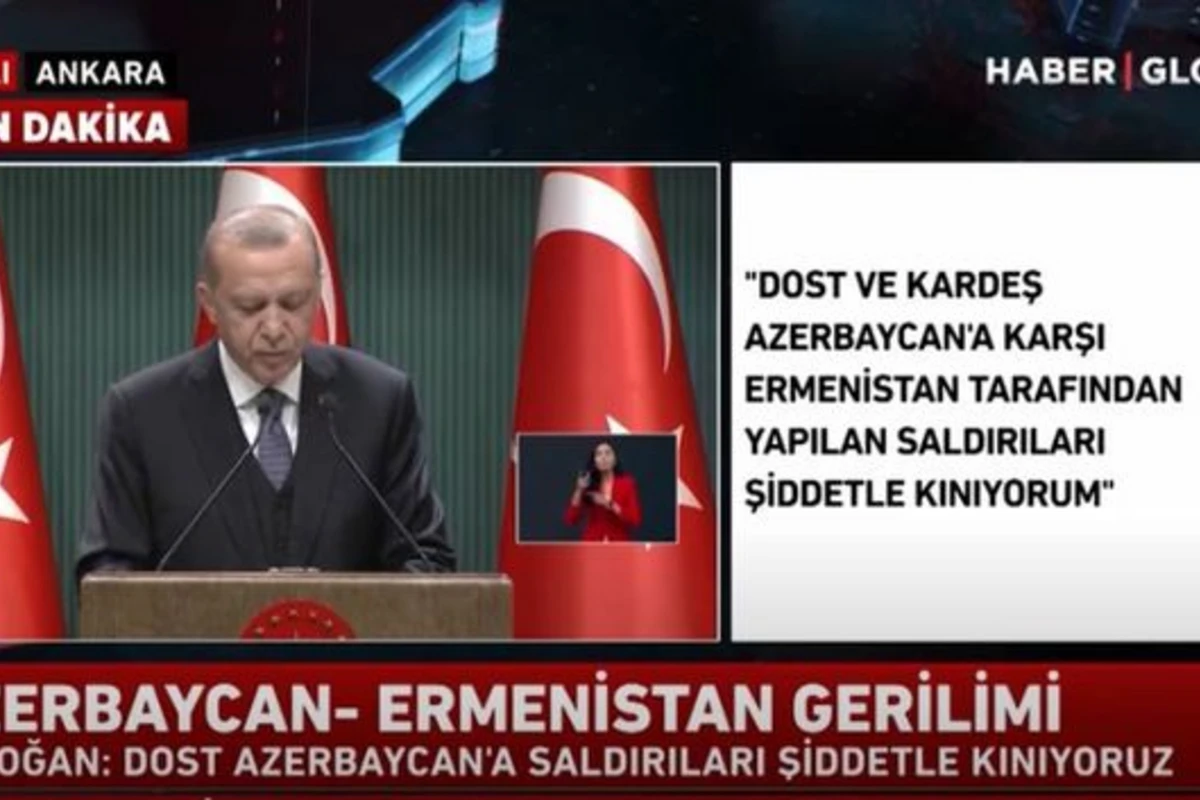 Ərdoğan Ermənistanın Azərbaycana hücumunu qınadı - VİDEO Ərdoğan Ermənistanın Azərbaycana hücumunu qınadı - VİDEO