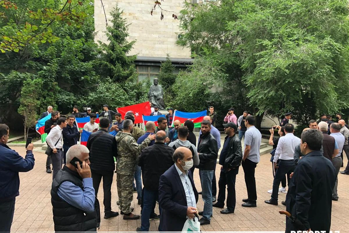 В Москве прошла акция в поддержку азербайджанской армии - ФОТО