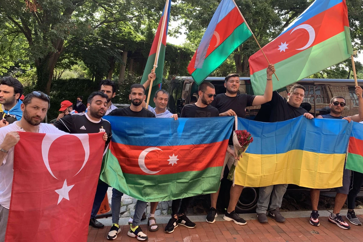 Vaşinqtonda Azərbaycan və Ukraynaya dəstək aksiyası keçirilib