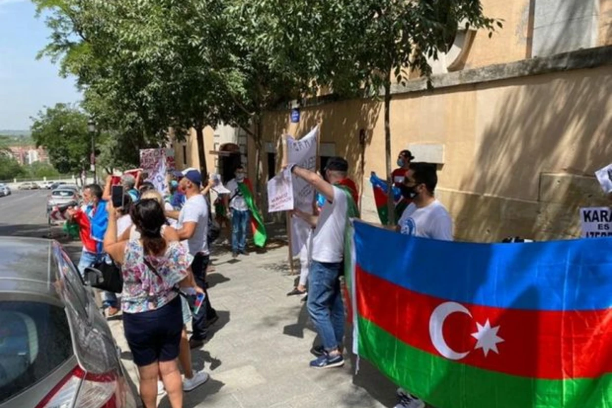 İspaniyada Azərbaycana dəstək aksiyası keçirilib - FOTO