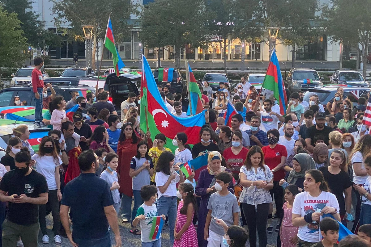 Texasda orduya dəstək aksiyası keçirilib - VİDEO