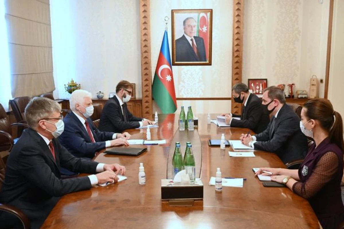 Ceyhun Bayramov Rusiyanın Azərbaycandakı səfiri ilə görüşüb - FOTO