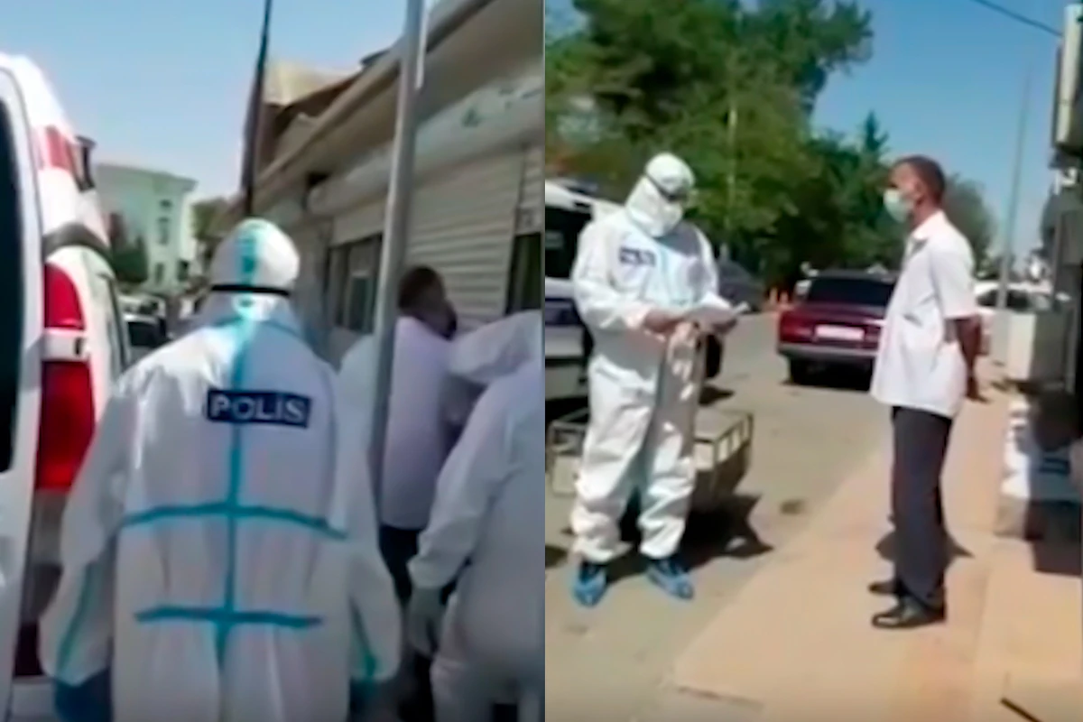 Azərbaycanda evini tərk edən koronavirus xəstəsi belə saxlanıldı - VİDEO Azərbaycanda evini tərk edən koronavirus xəstəsi belə saxlanıldı - VİDEO