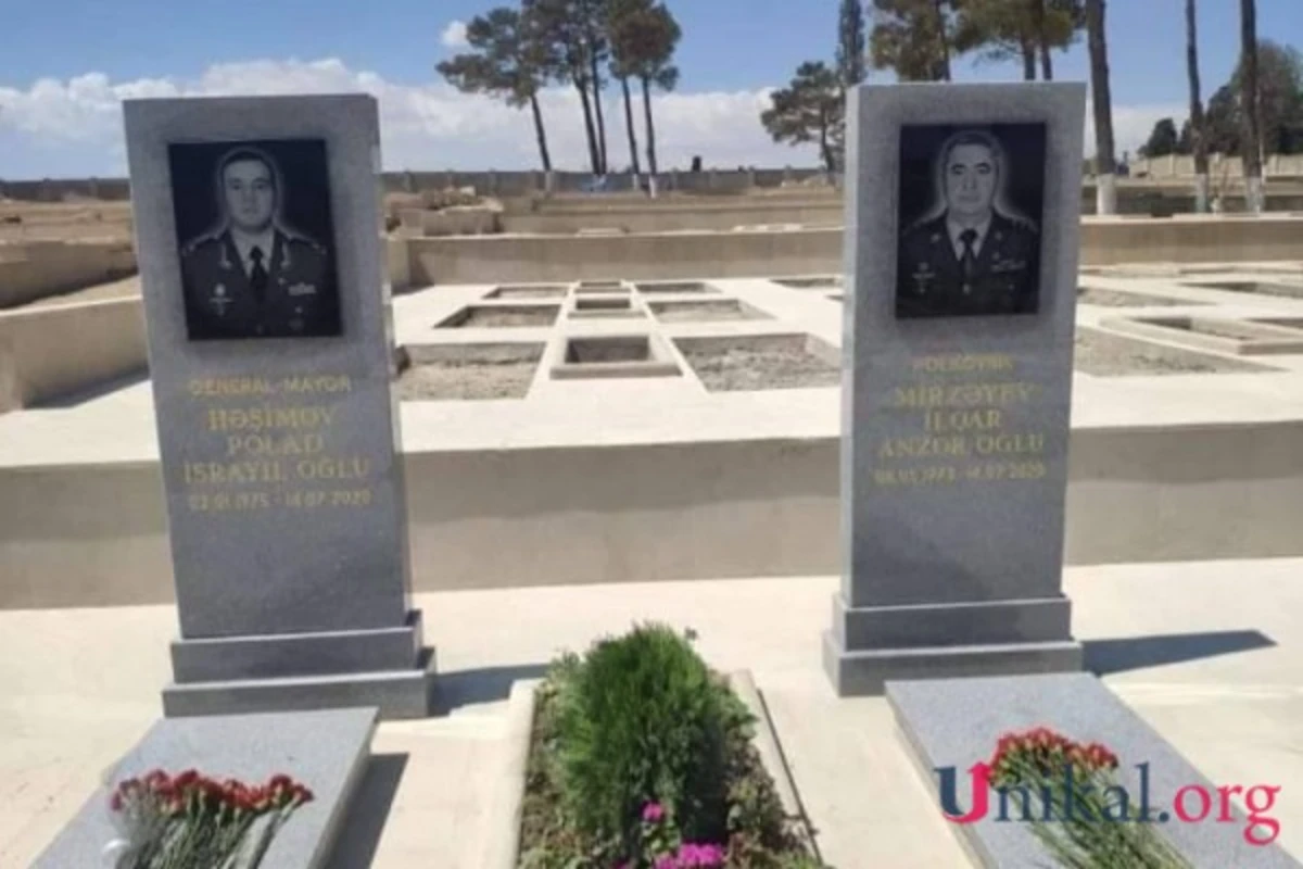 Şəhid generalla polkovnikin məzar daşı hazırdır Şəhid generalla polkovnikin məzar daşı hazırdır