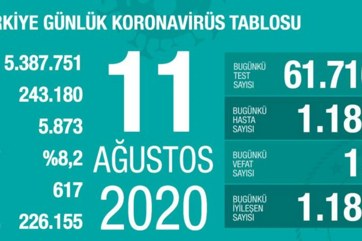 Türkiyədə son sutkada 15 nəfər koronavirusdan ölüb