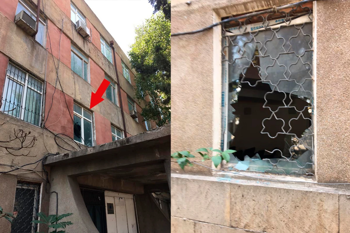 Müsavat partiyasının qərargahını yardılar - FOTO