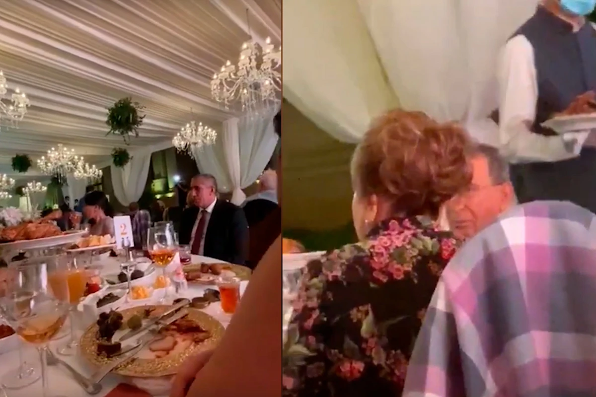 В Сети появились кадры со свадьбы внучки Рамиза Мехтиева - ВИДЕО