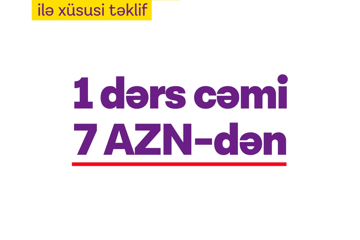 Dərs Evi karantin müddətində maddi zərər çəkən ailələrə xüsusi təklif edir - 1 dərs 7 manatdan!