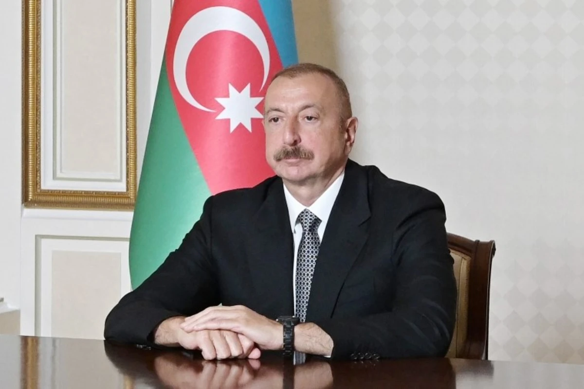 Президент Ильхам Алиев на онлайн-открытии госпиталя модульного типа - ФОТО