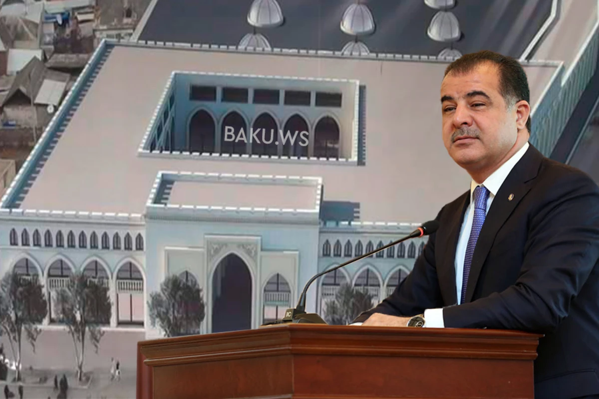Elmar Vəliyevin sökdürdüyü bazar yenidən tikilir - FOTO