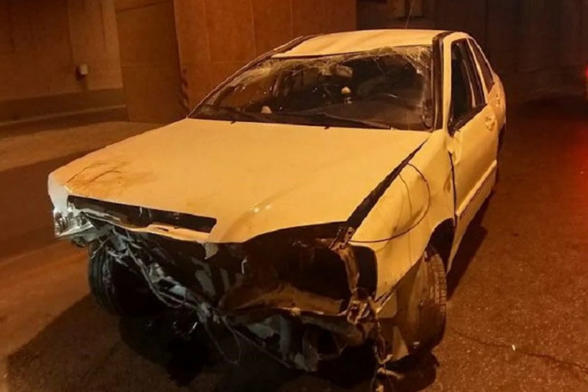 Bakıda ayıq sürücü qəza törədib - FOTO