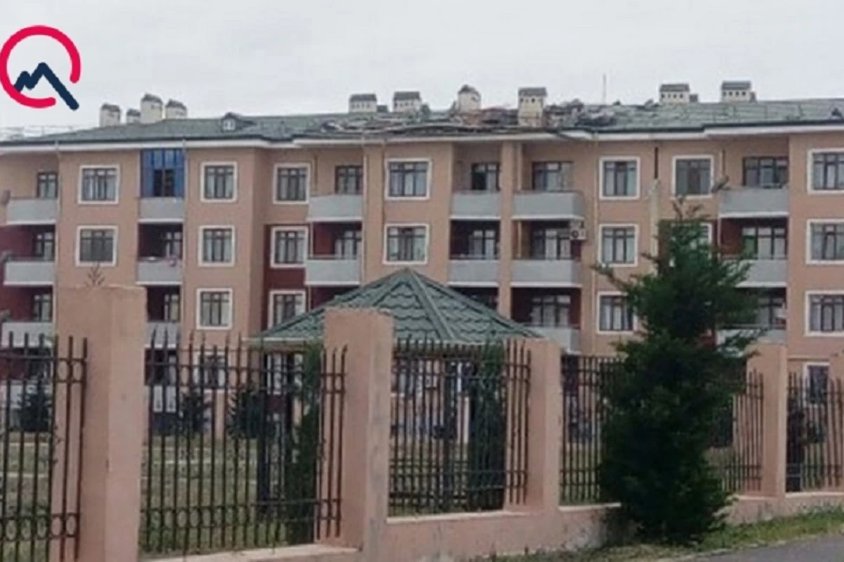 Tərtərdə vurulan yaşayış binasından - FOTOLAR