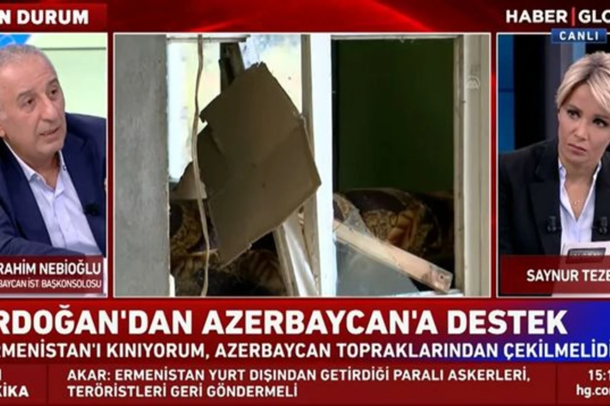 Tanınmış azərbaycanlı jurnalist Qarabağdakı döyüşlərlə əlaqədar Türkiyə telekanalına müsahibə verib - VİDEO Tanınmış azərbaycanlı jurnalist Qarabağdakı döyüşlərlə əlaqədar Türkiyə telekanalına müsahibə verib - VİDEO