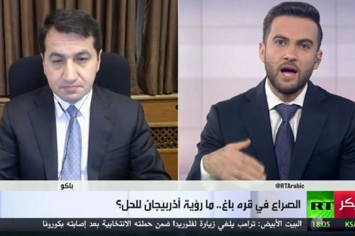 Hikmət Hacıyev “Russia Today Arabic”ə müsahibə verib - VİDEO Hikmət Hacıyev “Russia Today Arabic”ə müsahibə verib - VİDEO