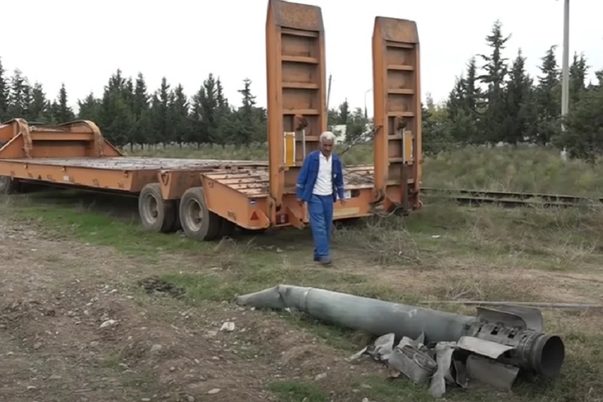 Füzulidə partlamayan növbəti raket - VİDEO