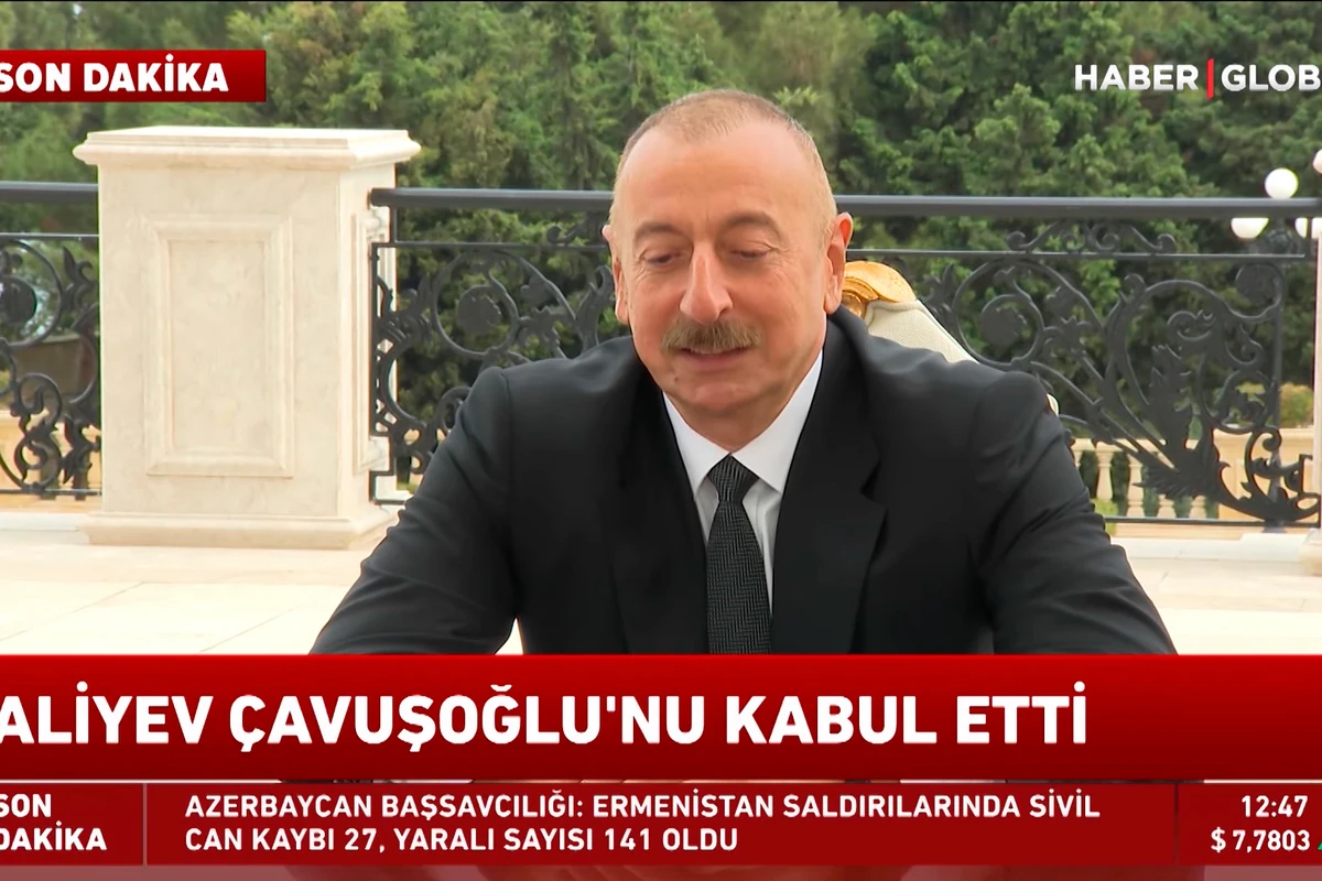 Haber Global İlham Əliyevin Mövlud Çavuşoğlu ilə görüşündən süjet hazırladı - VİDEO