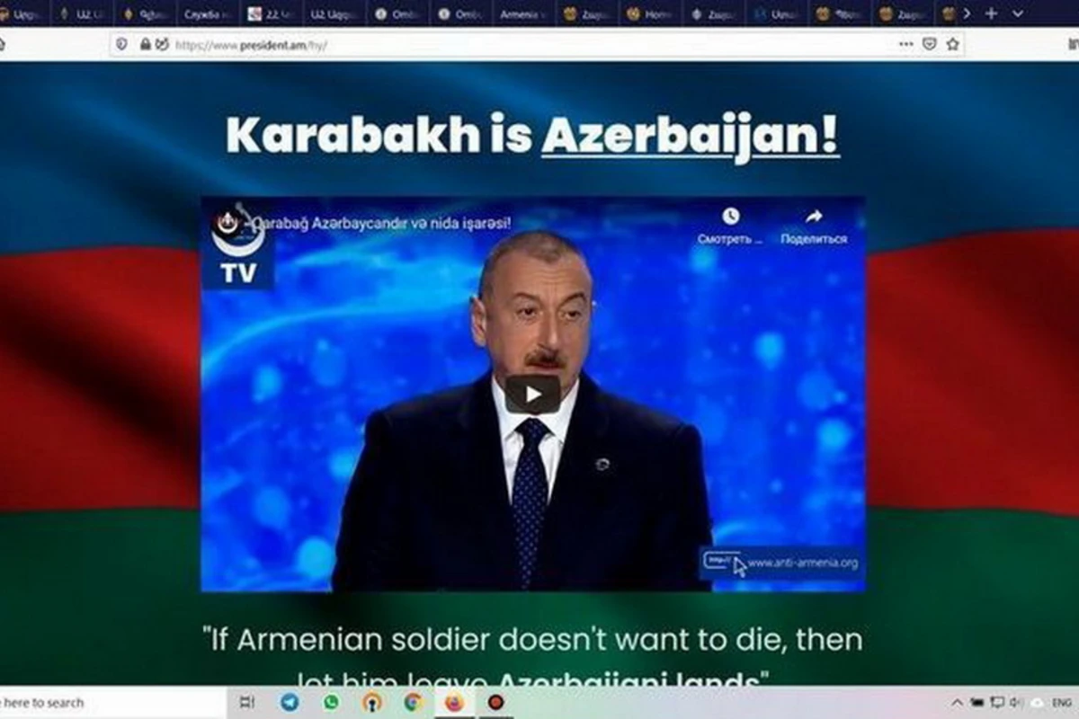 Азербайджанские хакеры вывели из строя официальные сайты Армении - ВИДЕО