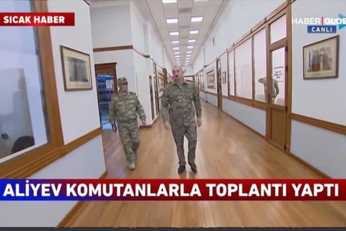 Ali Baş Komandanın yüksək rütbəli hərbçilərlə operativ müşavirəsi “HaberGlobal”da - VİDEO
