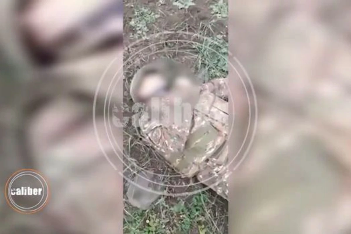 Qəhrəman Azərbaycan əsgərlərinin məhv etdiyi işğalçıların görüntüləri - VİDEO