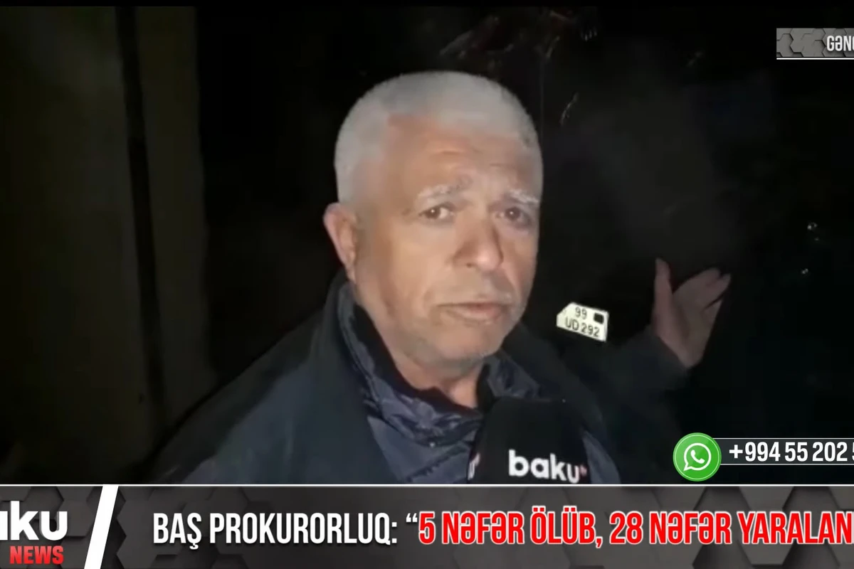 Gəncə sakini: “İnsanların qışqırıq səslərinə oyandım” - VİDEO