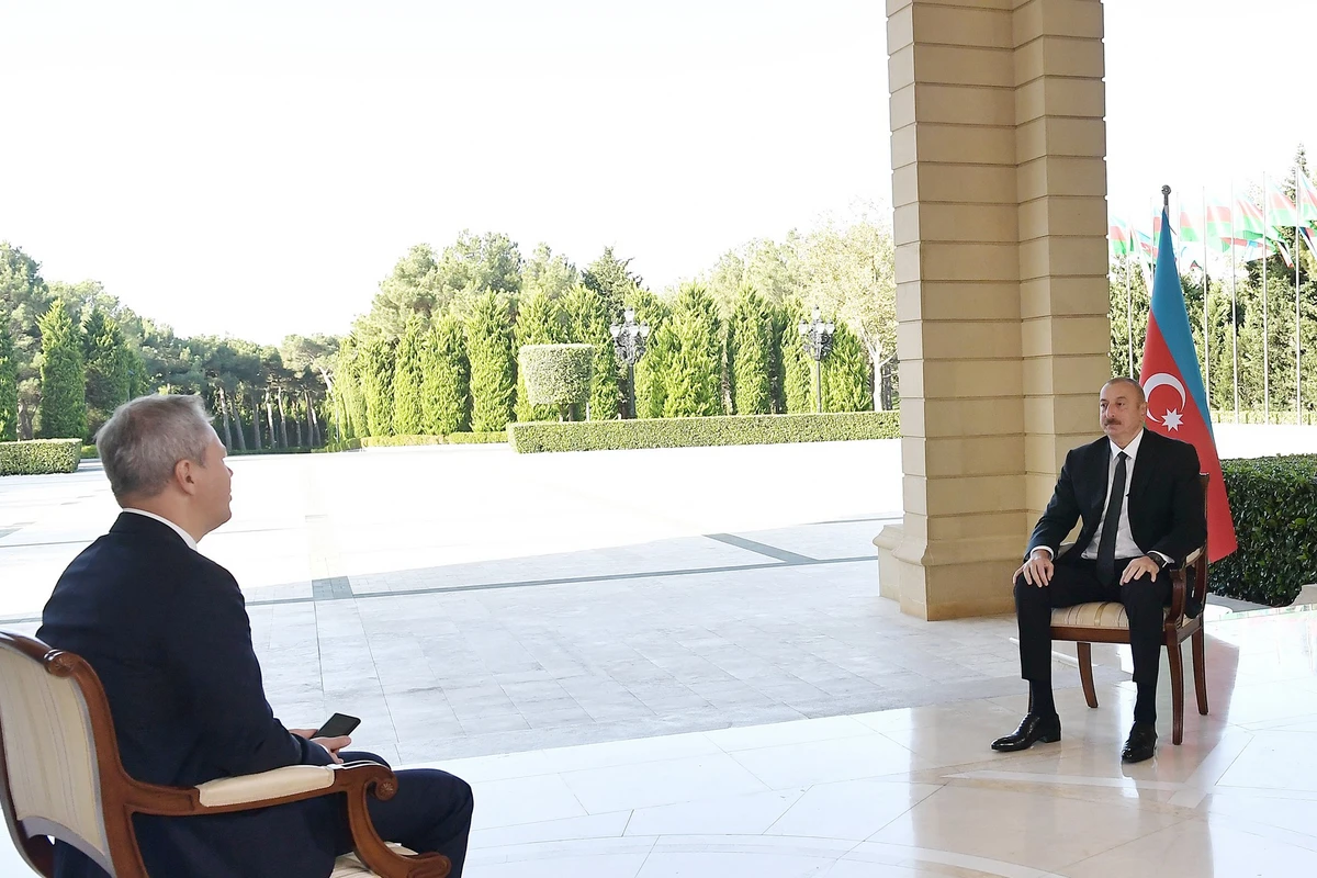 Президент Ильхам Алиев дал интервью российскому телеканалу РБК - ВИДЕО