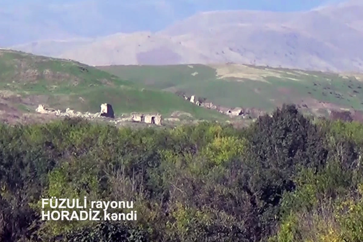 İşğaldan azad edilən Horadiz kəndindən yeni görüntü - VİDEO