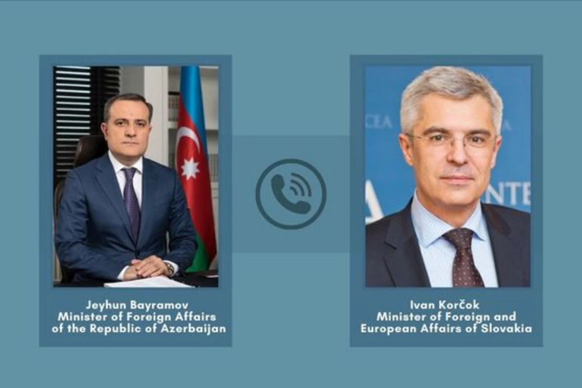 Ceyhun Bayramovla Slovakiyanın Xarici və Avropa İşləri naziri arasında telefon danışığı olub