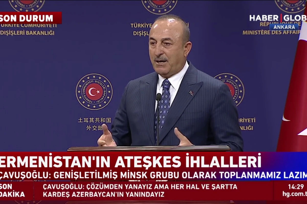Mövlud Çavuşoğlu Dağlıq Qarabağ məsələsindəki ikili standartlardan danışıb - VİDEO