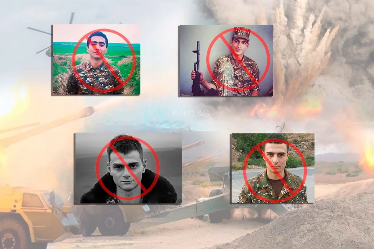 Məhv edilən erməni əsgərlərin görüntüləri - FOTO