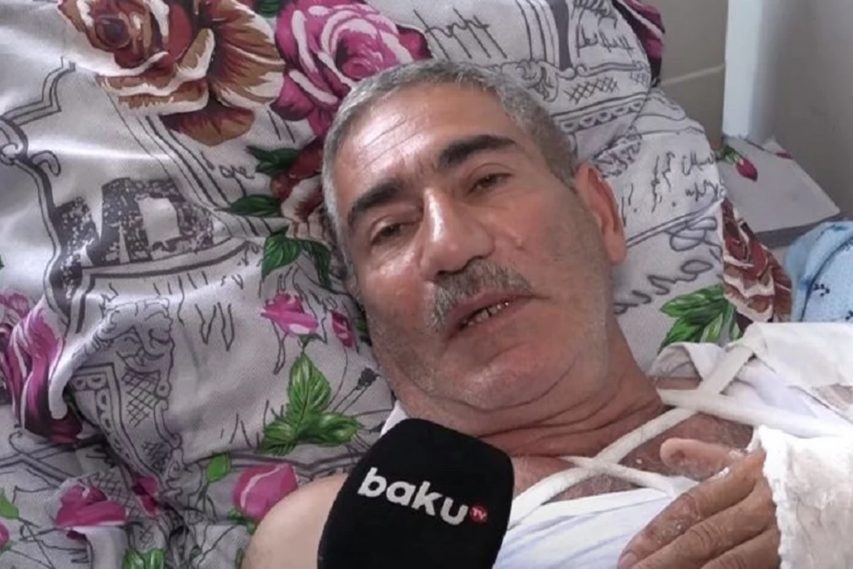 Qəbiristanlıqda yaralanan Tərtər sakinləri - VİDEO