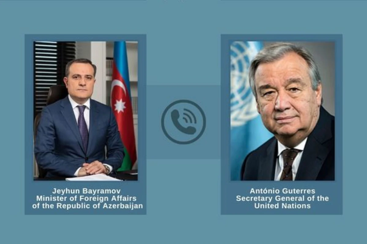 Ceyhun Bayramovla BMT-nin Baş katibi arasında telefon danışığı olub