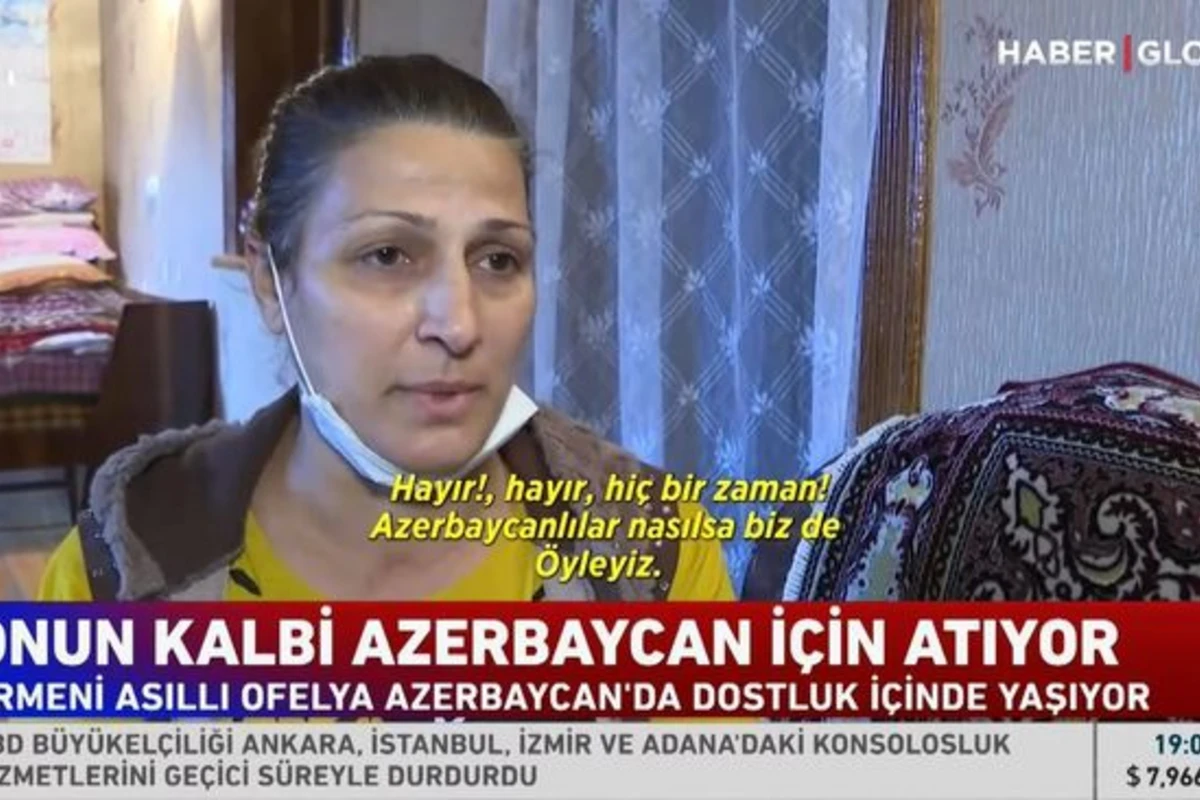 Azərbaycanda yaşayan erməni qadın ölkəmizdə ona olan münasibəti türkiyəli jurnalistlərə danışdı - VİDEO Azərbaycanda yaşayan erməni qadın ölkəmizdə ona olan münasibəti türkiyəli jurnalistlərə danışdı - VİDEO