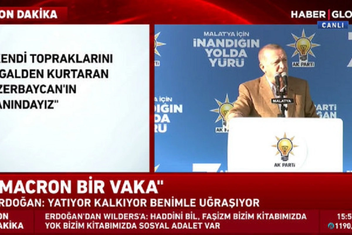 Ərdoğan: “Öz torpaqlarını işğaldan azad edən Azərbaycanın yanındayıq”