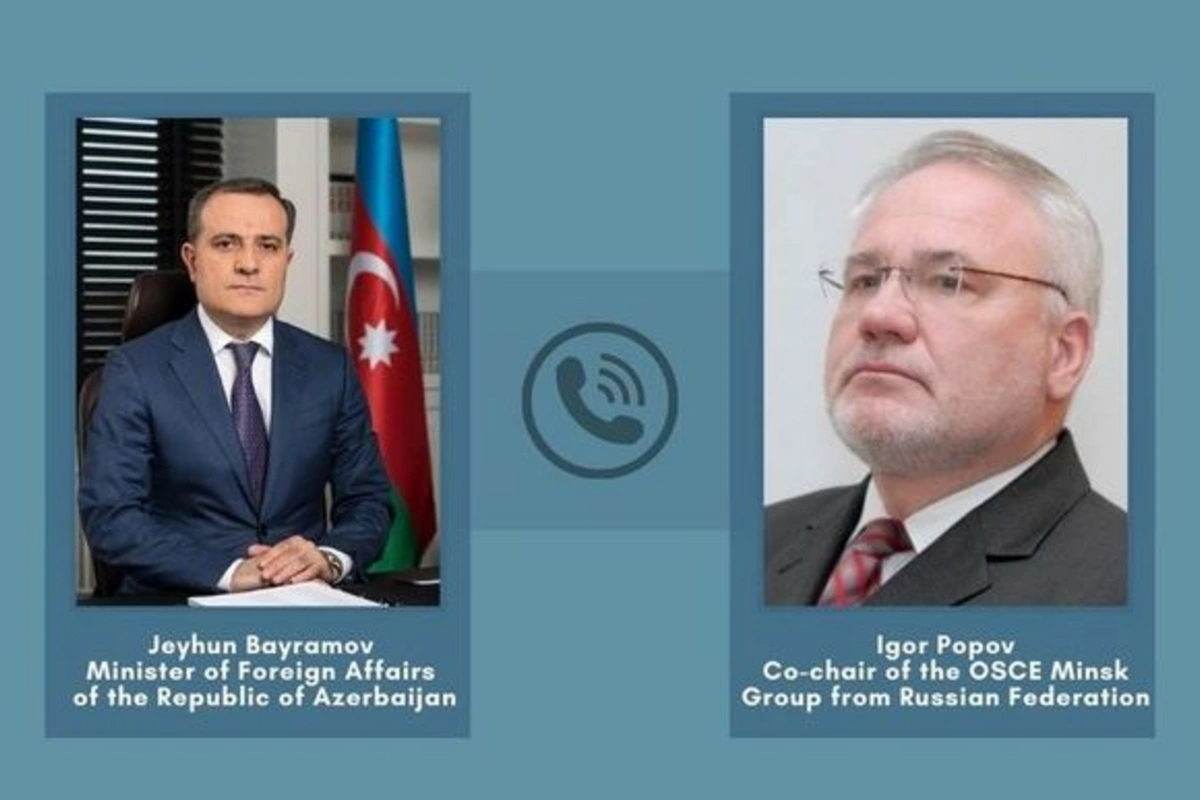 Ceyhun Bayramov ATƏT-in Minsk Qrupunun həmsədrləri ilə telefonla danışıb - FOTO