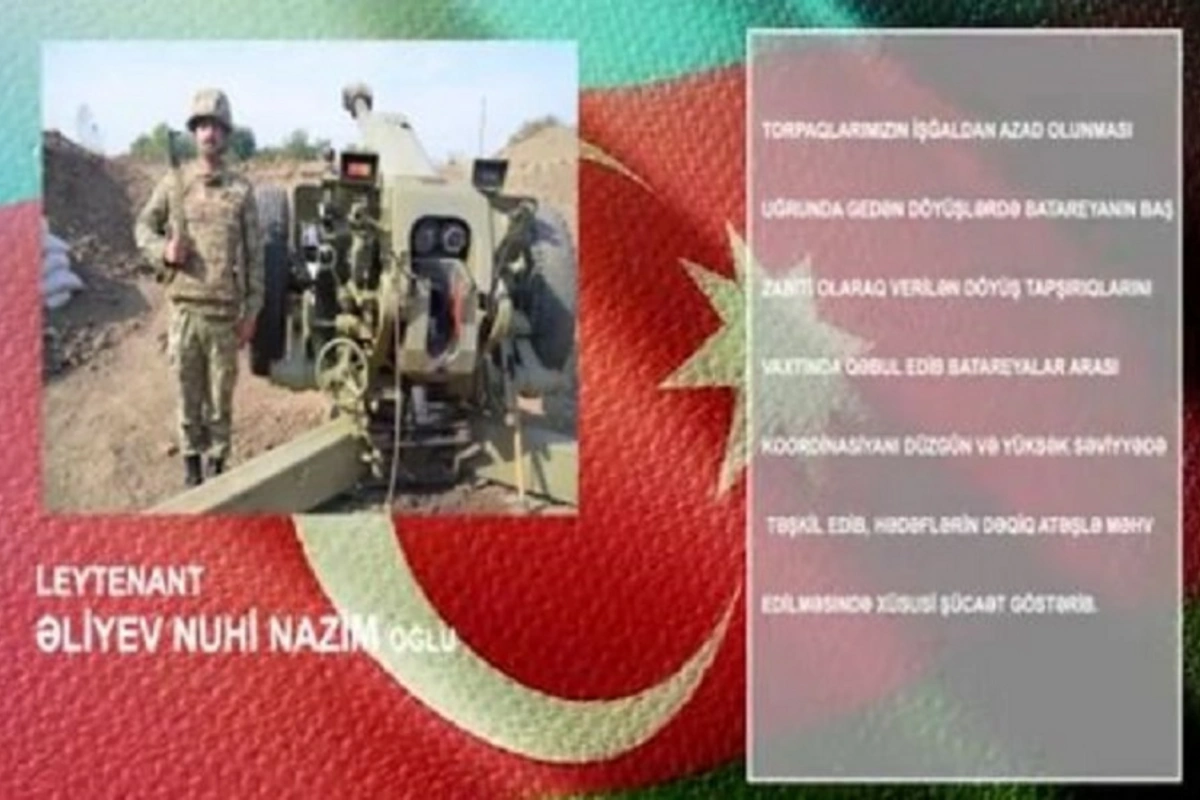 Döyüş əməliyyatlarında xüsusilə fərqlənən leytenantımızı tanıyaq - VİDEO