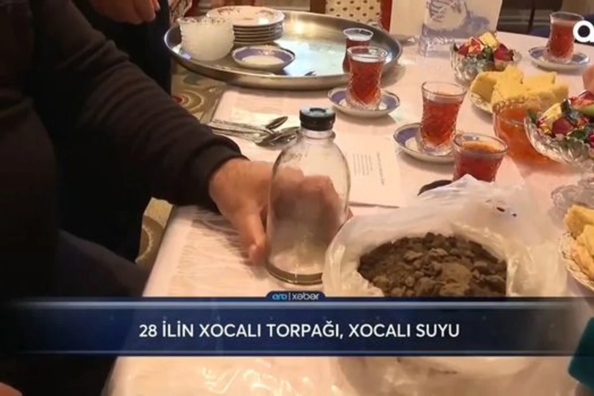 Xocalıdan Gəncəyə gətirilən torpaq və su...