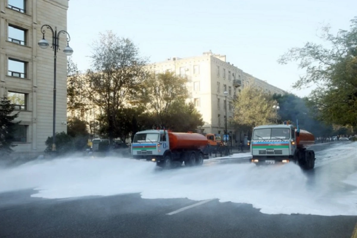Bakıda 554 küçə dezinfeksiya edildi - FOTO