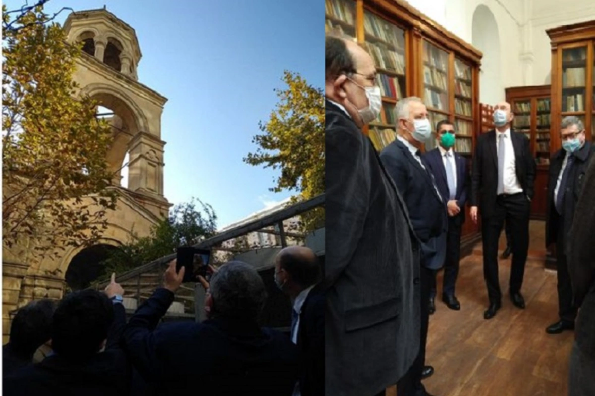 Fransalı deputatlar Bakıdakı erməni kilsəsində olublar - FOTO