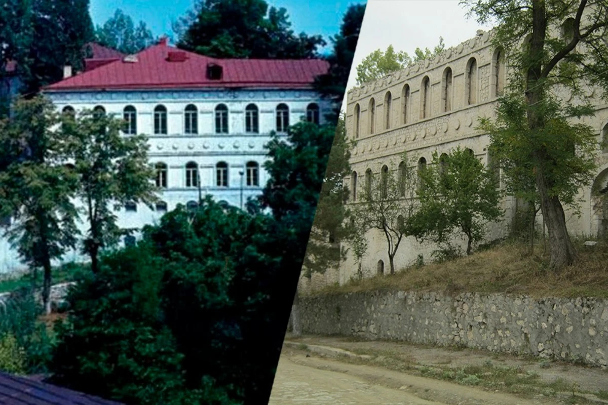 Xan qızı Natəvanın evi düşmən işğalından əvvəl və sonra... - FOTO