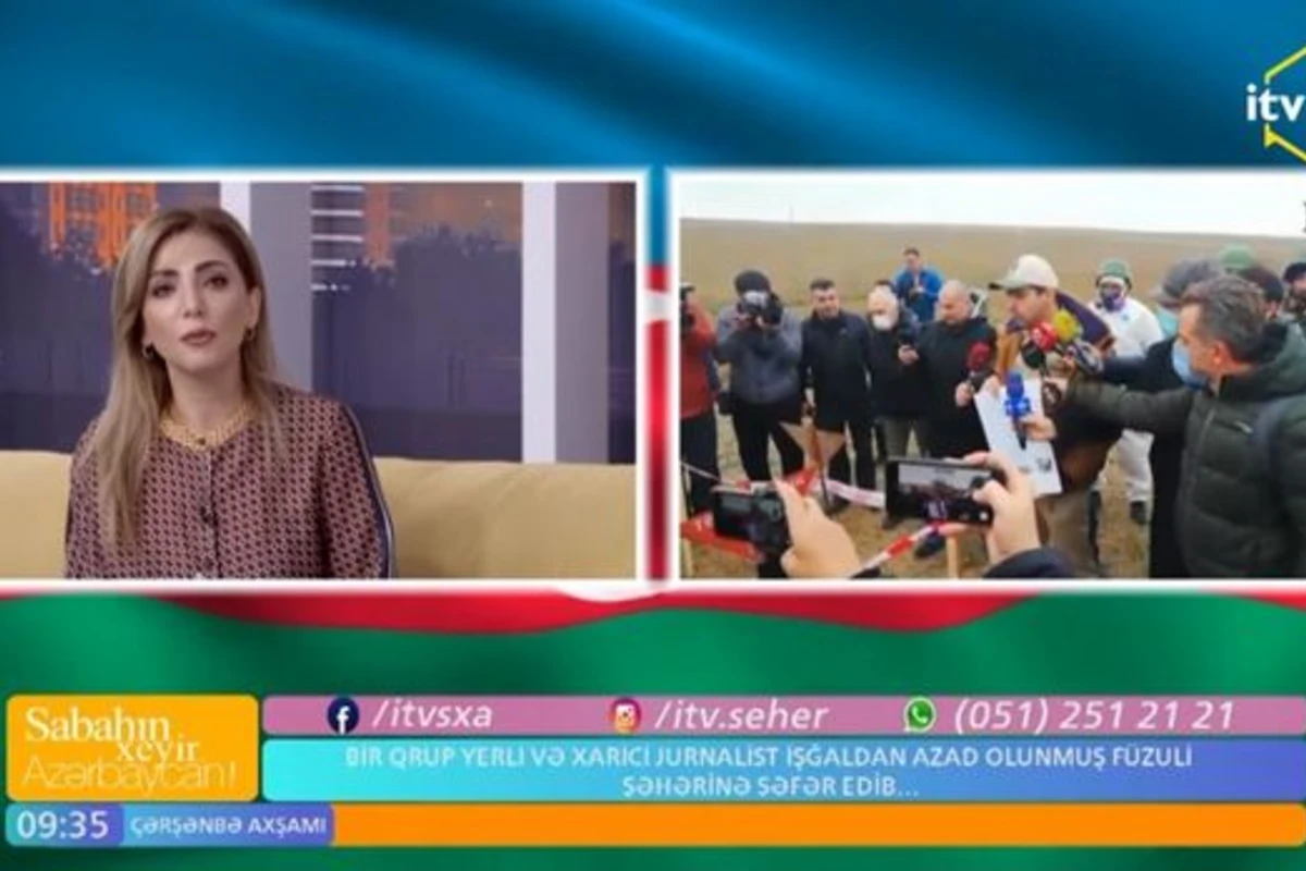 Kubra Məhərrəmova işğaldan azad edilmiş Füzulidə gördüklərindən danışdı - VİDEO