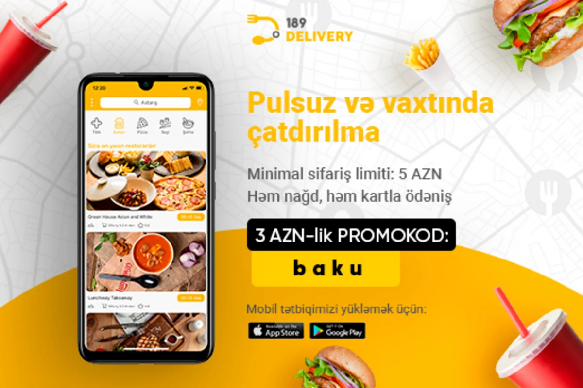 “189 TAXI” yeni xidmətini - “189 Delivery”ni təqdim etdi!