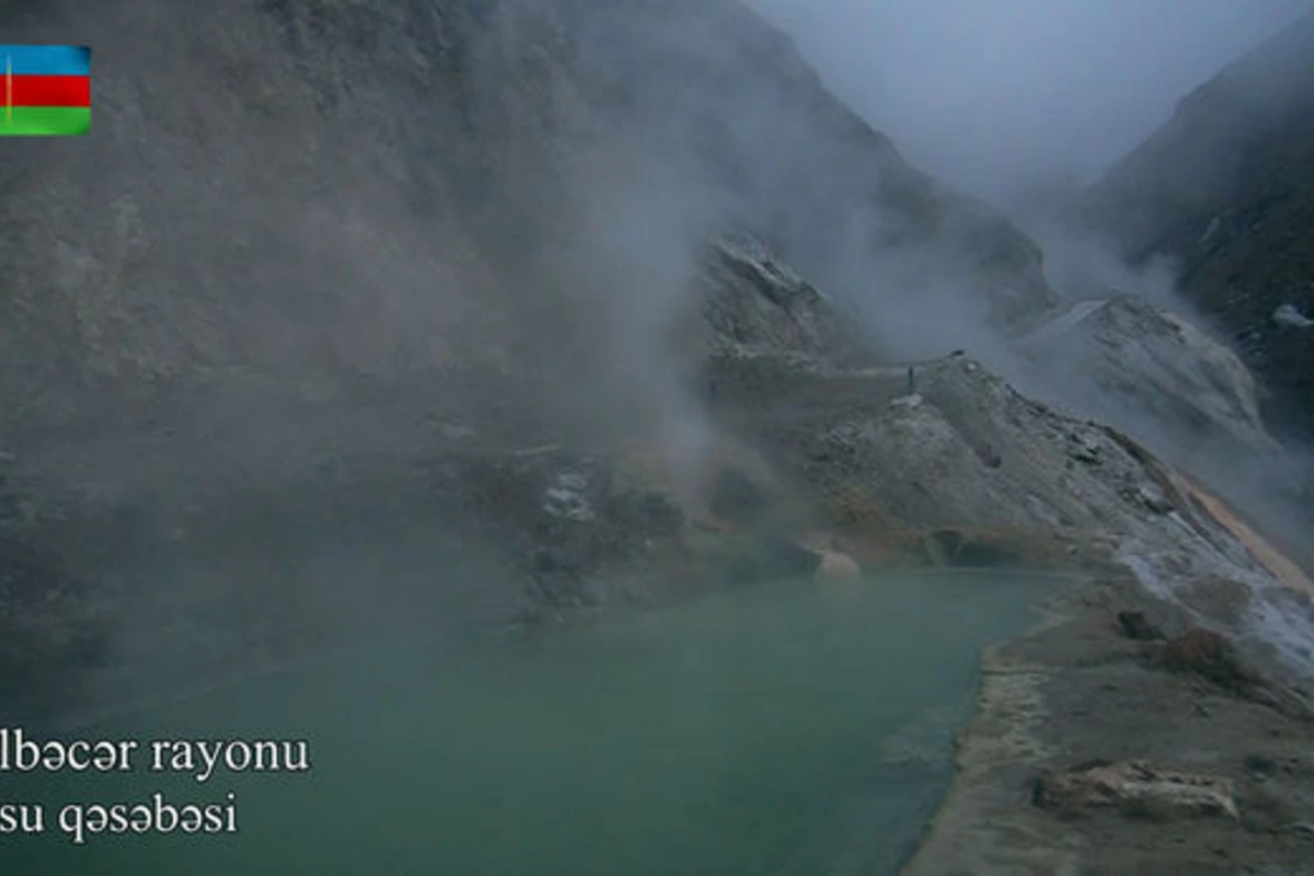 Kəlbəcər rayonunun İstisu qəsəbəsindən videogörüntü