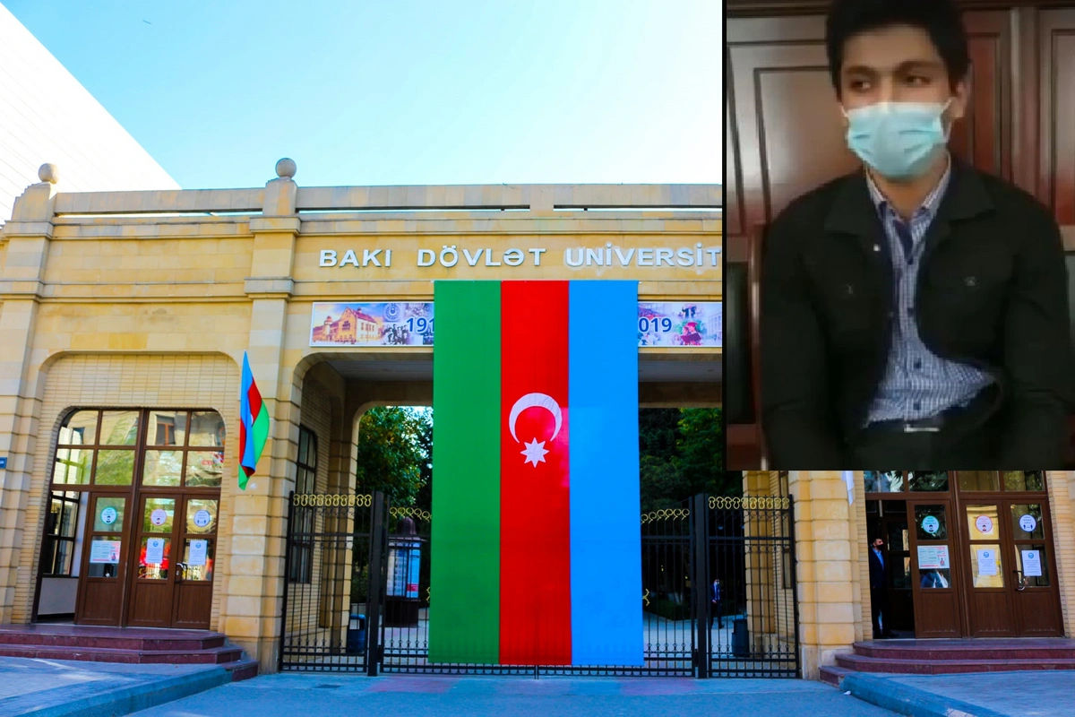 BDU-dan qovulan tələbə üzr istədi - VİDEO