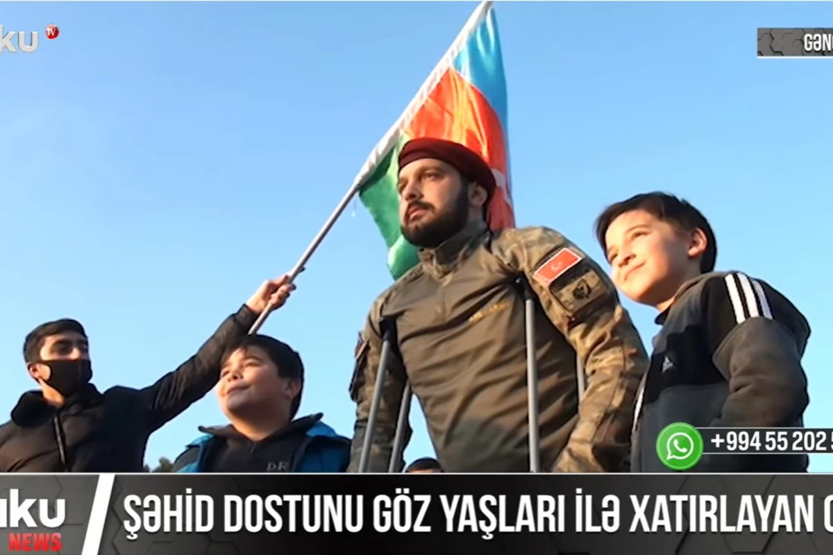 Şəhid dostunu göz yaşları ilə xatırlayan qazi - VİDEO Şəhid dostunu göz yaşları ilə xatırlayan qazi - VİDEO