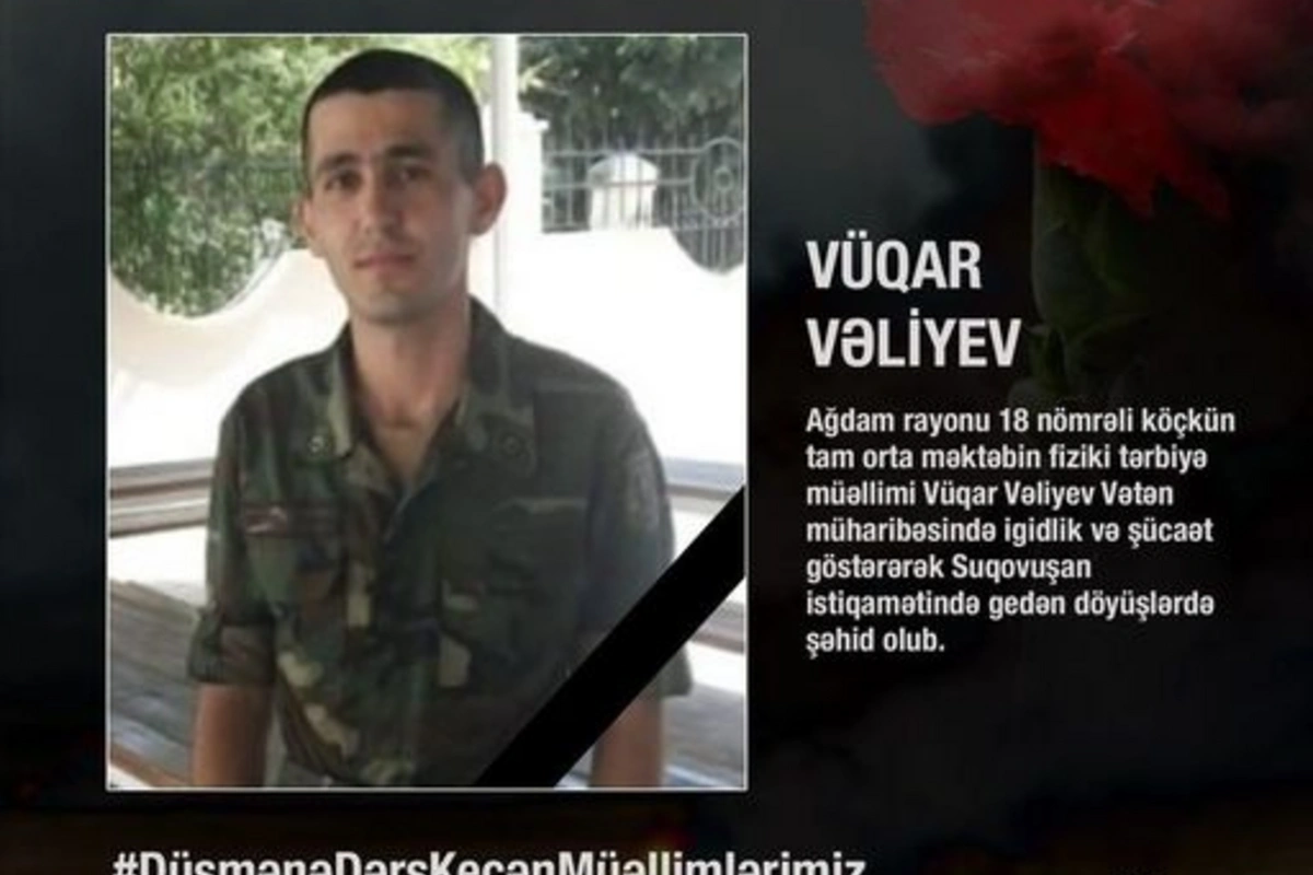 Suqovuşan uğrunda şəhid olan müəllim