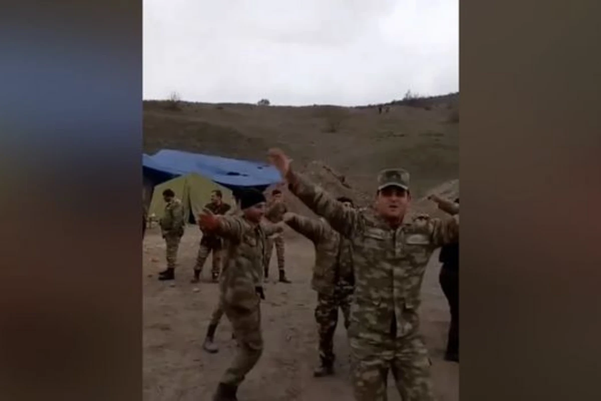 Qalib Azərbaycan əsgərlərinin rəqsi - VİDEO