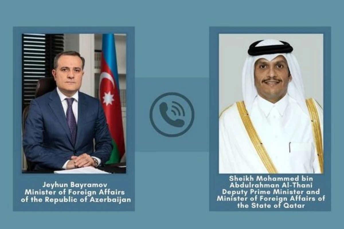 Ceyhun Bayramovun qətərli həmkarı ilə telefon danışığı olub
